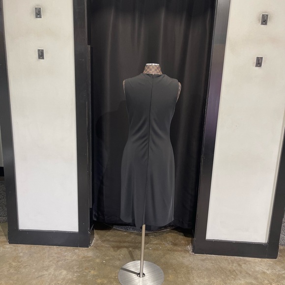 Black with gold button semi formal cocktail. - Picture 3 of 3